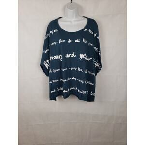 Rundholz Black Label Short Sleeve Plum Print sz S LagenLook 100% cotton